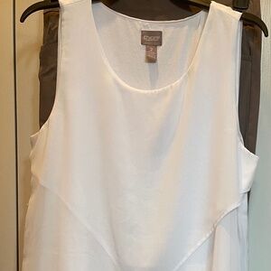 Chico’s white layered tank